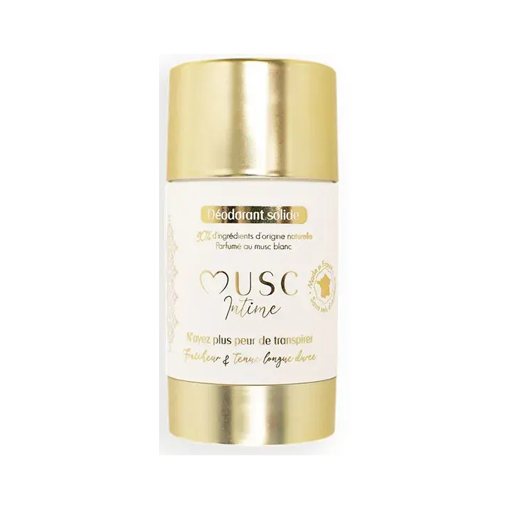 D&eacute;odorant naturel au mono&iuml; la rayonnante Musc Intime - roll-on de 50g
