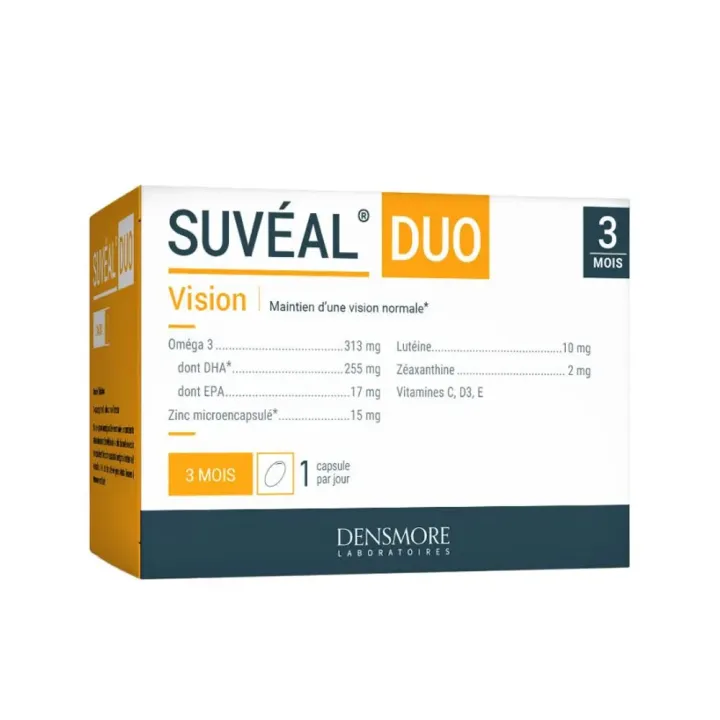 Suv&eacute;al duo vision Densmore - bo&icirc;te de 90 capsules 