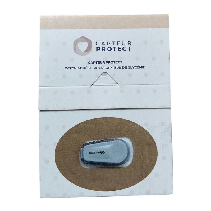 Patch adh&eacute;sif Capteur Protect Dexcome - bo&icirc;te de 6 patchs