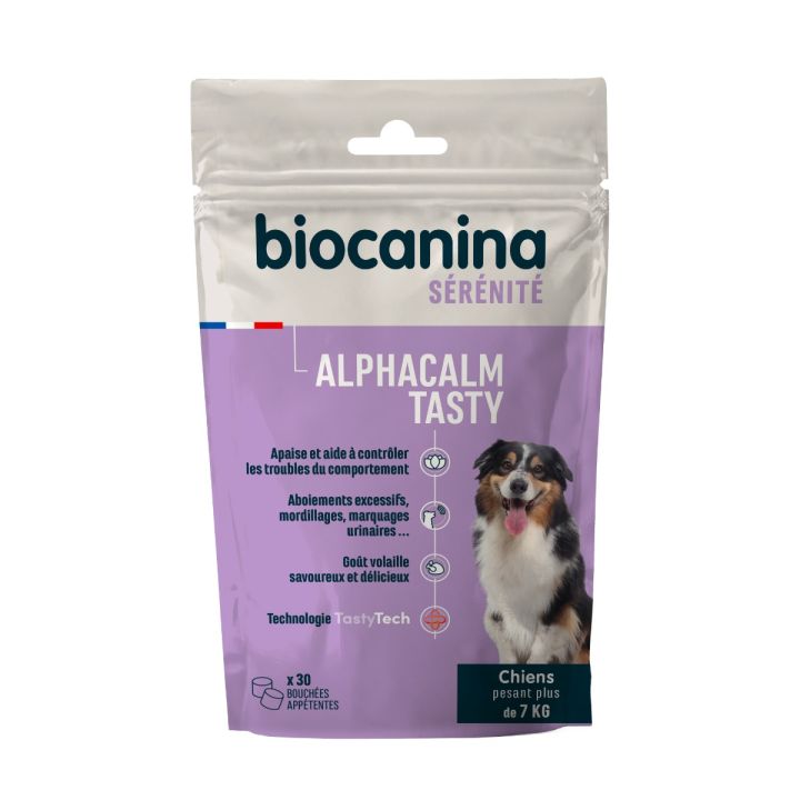 Alphacalm Tasty Chien Biocanina - sachet de 30 bouch&eacute;es