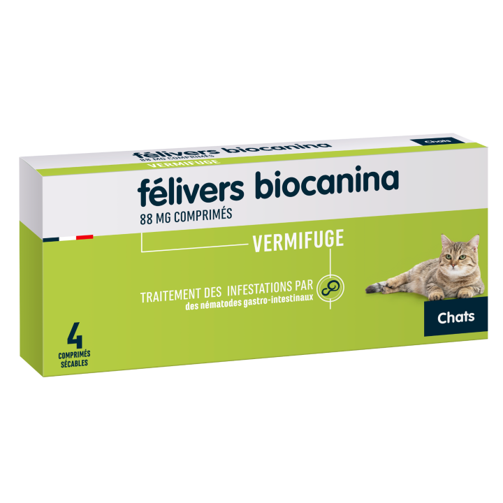 F&eacute;livers Biocanina - bo&icirc;te de 4 comprim&eacute;s