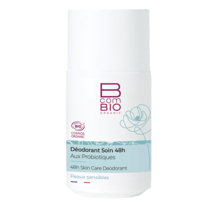 D&eacute;odorant soin 48H bio BcomBIO - roll-on de 50 ml