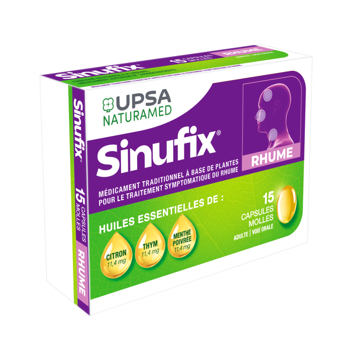 Sinufix - bo&icirc;te de 15 capsules molles