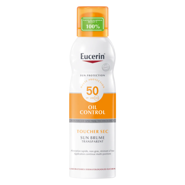 Sun oil control brume transparente SPF50 Eucerin - a&eacute;rosol de 200 ml