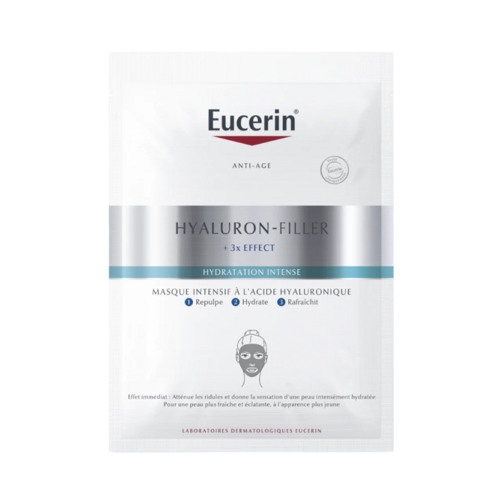 Masque intensif &agrave; l'acide hyaluronique Hyaluron-Filler + 3x Effect Eucerin - 1 sachet