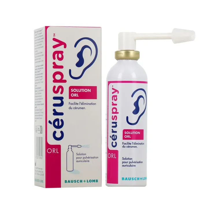 C&eacute;ruspray solution pour pulv&eacute;risation auriculaire Bausch&Lomb- spray de 50ml