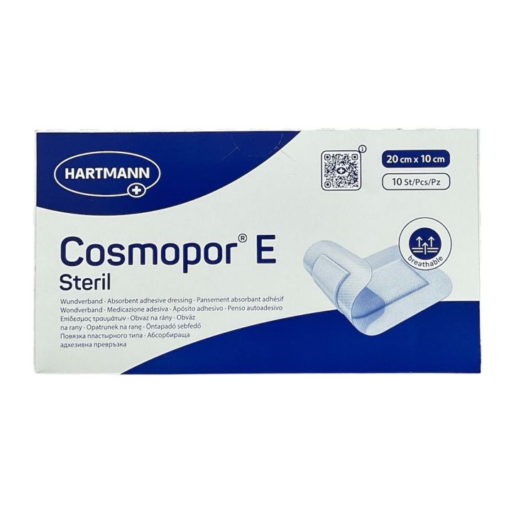 Cosmopor E Steril Pansement absorbant adh&eacute;sif Hartmann - boite de 10 pansements (20x10cm)
