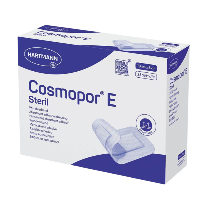 Cosmopor E Pansements st&eacute;riles adh&eacute;sifs Hartmann - boite de 25 pansements 10x8cm