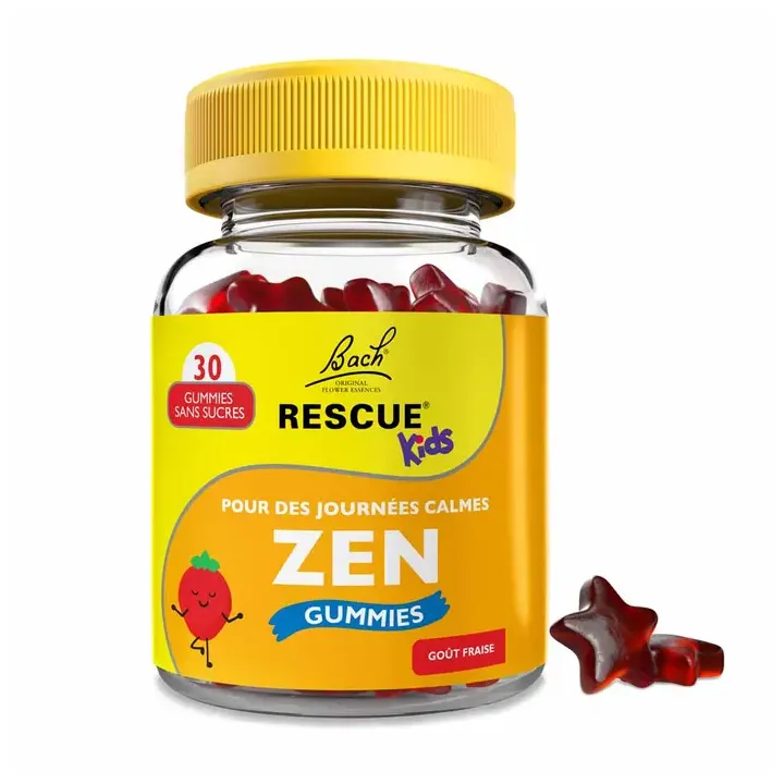 Rescue kids Zen journ&eacute;es calmes gummies go&ucirc;t fraise - pot de 30 gummies