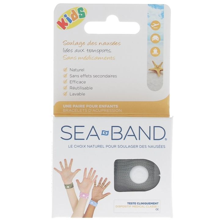 Bracelet Sea Band enfant vert - boite de 2 bracelets