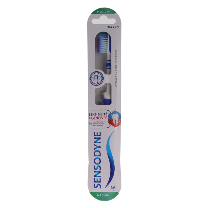Brosse &agrave; dents sensibilit&eacute; gencives Medium Sensodyne - une brosse &agrave; dents