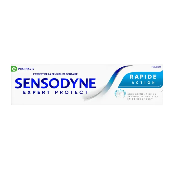 Dentifrice rapide action sensibilit&eacute; dentaire Sensodyne - tube de 75ml