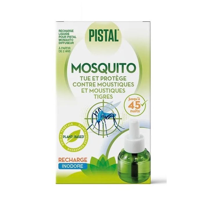 Mosquito recharge pour diffuseur &eacute;lectrique anti-moustiques Pistal - recharge de 30ml