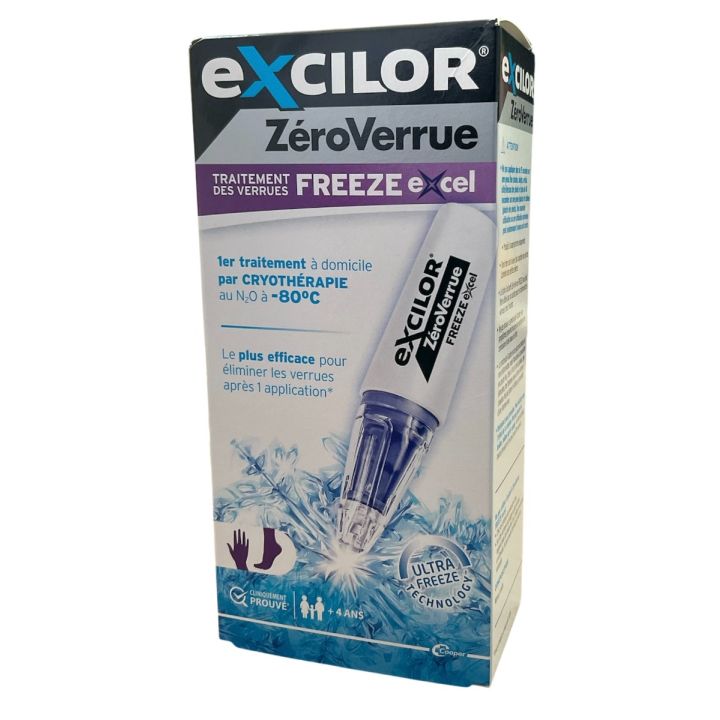 Z&eacute;roVerrue Freeze Excel Exilor - bo&icirc;te d'un stylo et 9 embouts jetables