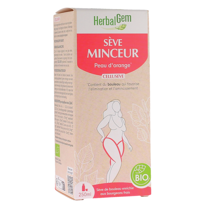 Cellus&egrave;ve minceur peau d'orange bio Herbalgem - flacon de 250ml