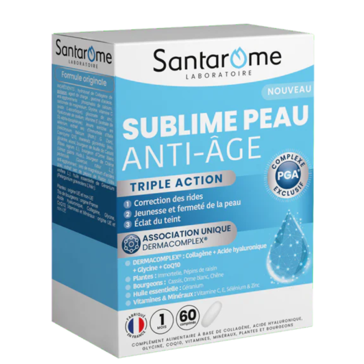 Sublime peau anti-&acirc;ge Santar&ocirc;me - boite de 60 comprim&eacute;s 