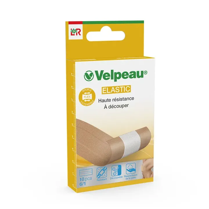 Elastic pansements bandes d&eacute;coupables Velpeau - boite de 10 pansements 6x10cm