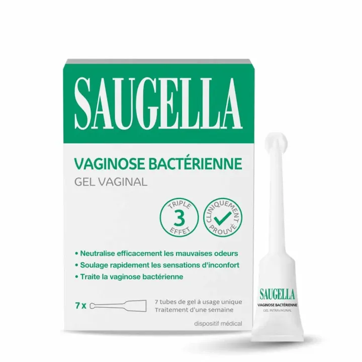 Gel vaginal Vaginose bact&eacute;rienne Saugella - 7 tubes de 5ml