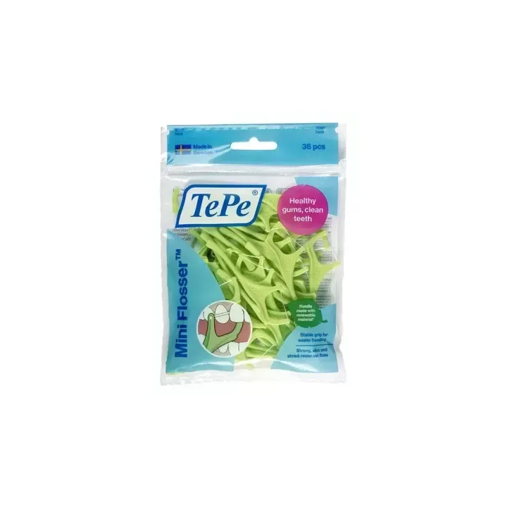 Porte-fil dentaire TePe Mini Flosser TePe - sachet de 36 pi&egrave;ces