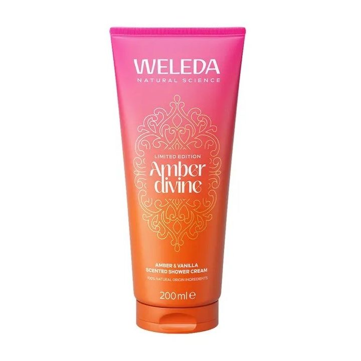 Cr&egrave;me de douche Amber divine Weleda - tube de 200ml