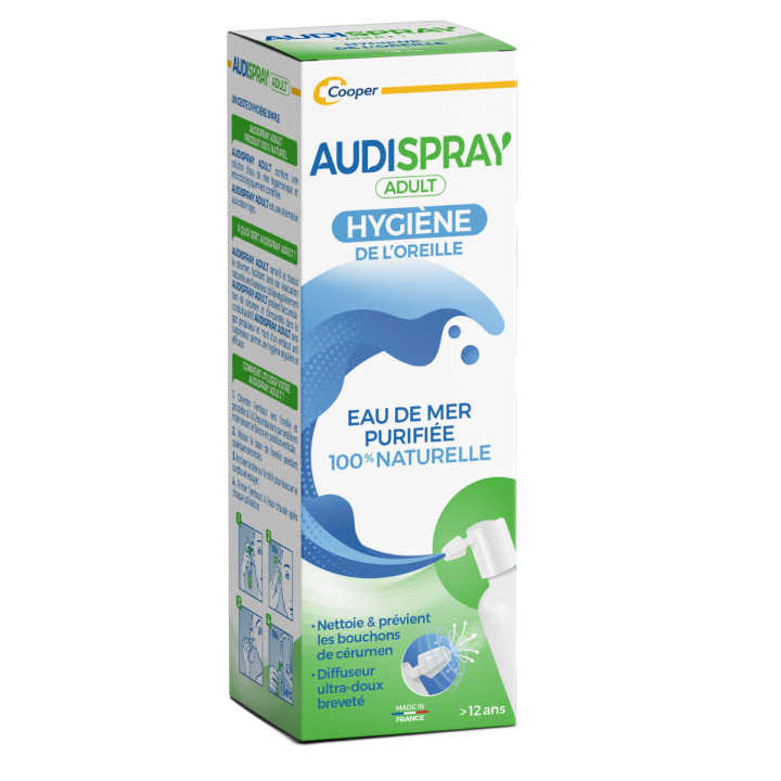 Audispray adultes hygi&egrave;ne de l'oreille - spray auriculaire 50 ml