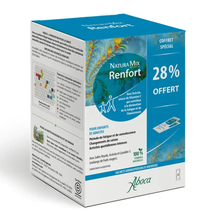 Nature Mix Advanced Renfort &eacute;nergie Aboca - bo&icirc;te de 28 sachets orodispersibles