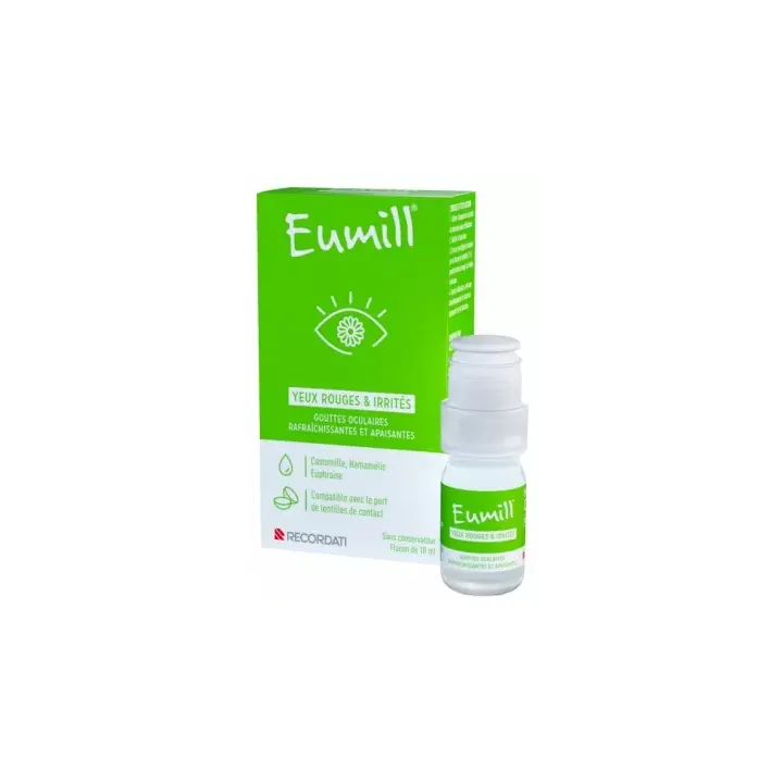 Gouttes yeux rouges et irrit&eacute;s Eumill - flacon de 10ml
