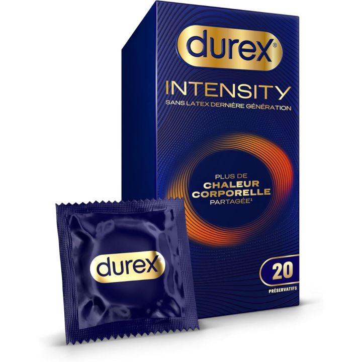 Pr&eacute;servatifs Intensity Durex - boite de 20 pr&eacute;servatifs