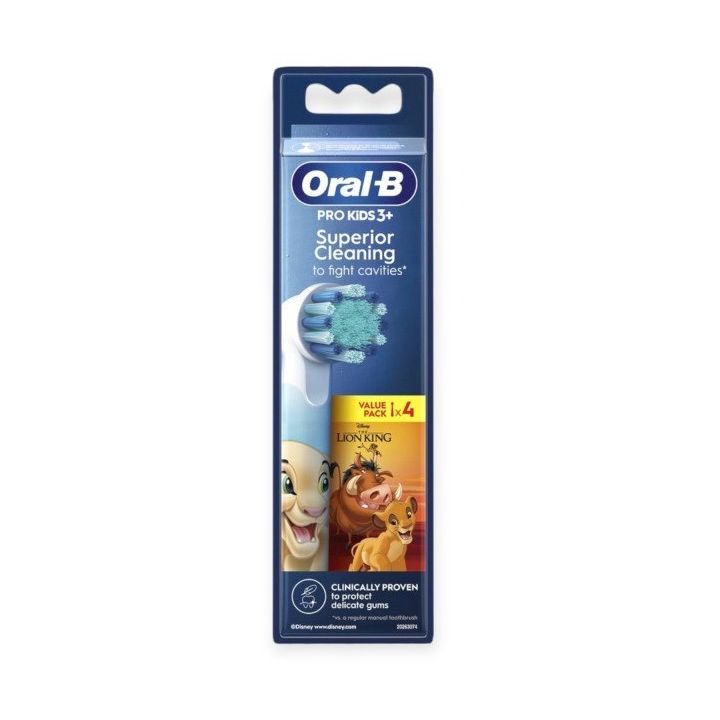 Superior cleaning brossettes roi lion Oral-B - boite de 4 brossettes 