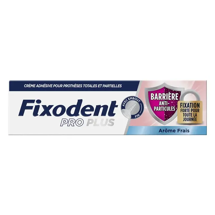 Cr&egrave;me adh&eacute;sive Fixodent pro plus ar&ocirc;me frais - tube de 40g