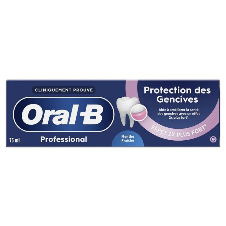 Dentifrice Protection des Gencives menthe fra&icirc;che Oral B - tube de 75ml