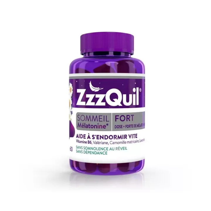 ZzzQuil fort sommeil go&ucirc;t fruits des bois - pot de 60 gommes