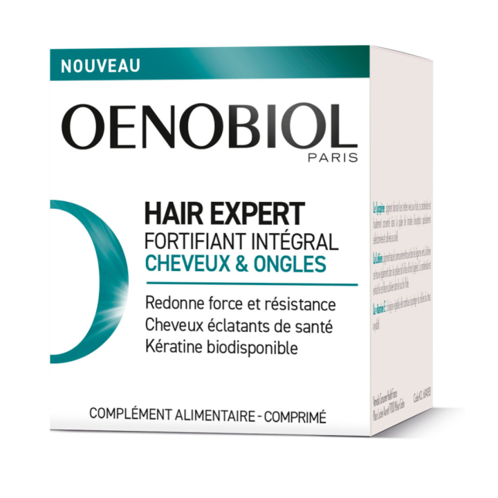 Hair Expert Fortifiant int&eacute;gral cheveux et ongles Oenobiol - boite de 60 comprim&eacute;s