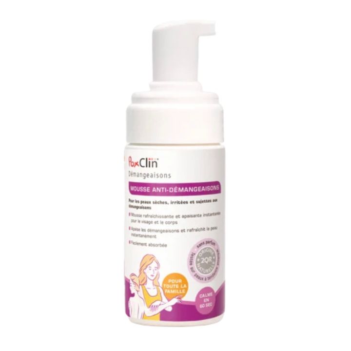 Poxclin mousse anti-d&eacute;mangeaisons PediAct - flacon-pompe de 100ml