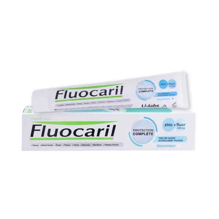 Dentifrice blancheur protection compl&egrave;te Fluocaril - tube de 75ml