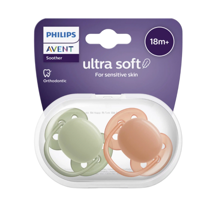 Ultra soft sucette 18 mois et + Philips Avent - lot de 2 sucettes