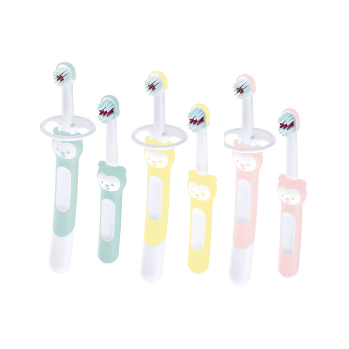 Kit brosse &agrave; dents d'apprentissage MAM - kit de 2 brosses &agrave; dents