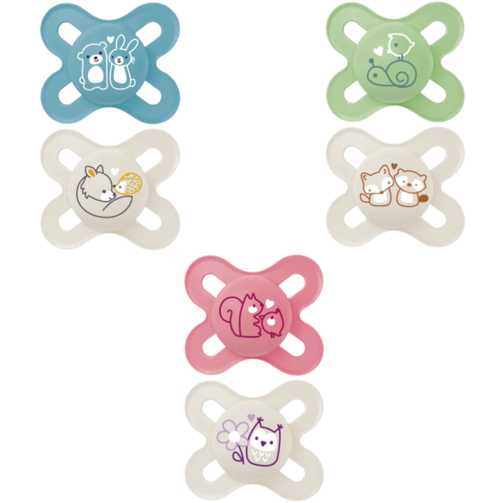 Sucette Original naissance nouveau-n&eacute;s et pr&eacute;matur&eacute;s 0-2 mois Mam - boite de 2 sucettes