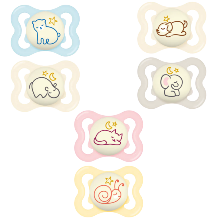 Sucette Supreme nuit 2-6 mois MAM - bo&icirc;te de 2 sucettes