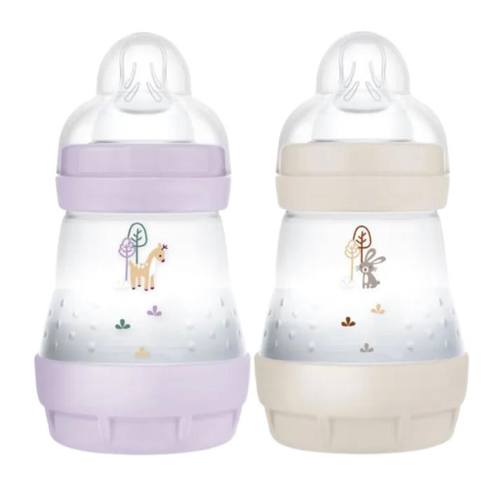 Easy start biberon anti-colique d&eacute;bit 1 0+ mois Mam - 2 biberons de 160ml 