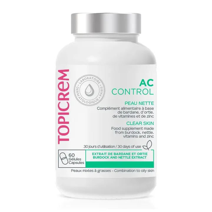 AC Control peau nette Topicrem - bo&icirc;te de 60 g&eacute;lules