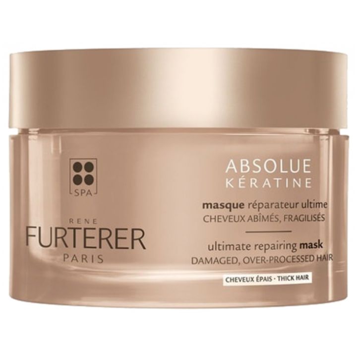 Absolue K&eacute;ratine Cure Renaissance masque r&eacute;parateur ultime cheveux &eacute;pais Ren&eacute; Furterer - pot de 200 ml