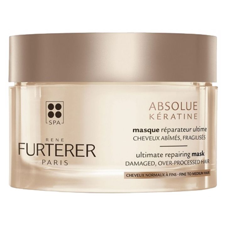 Absolue K&eacute;ratine Cure Renaissance masque r&eacute;parateur ultime cheveux normaux &agrave; fins Ren&eacute; Furterer - pot de 200 ml