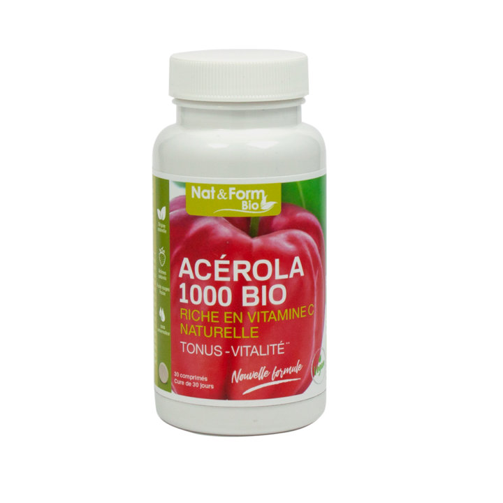 Ac&eacute;rola 1000 bio Nat&Form - 30 comprim&eacute;s