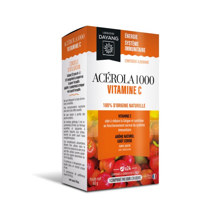 Ac&eacute;rola 1000 Dayang - bo&icirc;te de 24 comprim&eacute;s