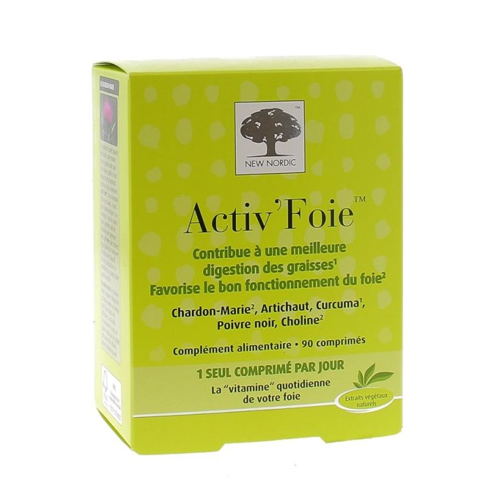 Activ'Foie New Nordic - bo&icirc;te de 90 comprim&eacute;s