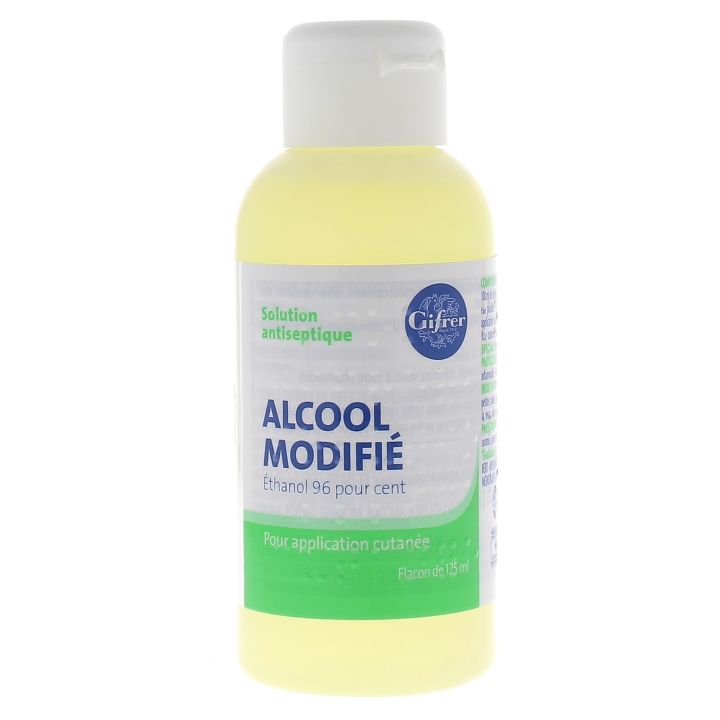 Alcool modifi&eacute; Gifrer solution pour application locale - flacon de 125ml