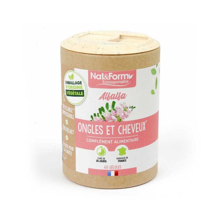Alfalfa Ecoresponsable Nat&Form - boite de 60 g&eacute;lules