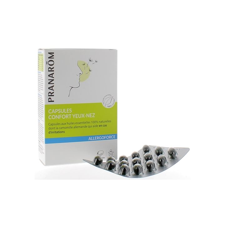 Allergoforce Capsule confort yeux-nez Pranarom - Bo&icirc;te de 30 capsules
