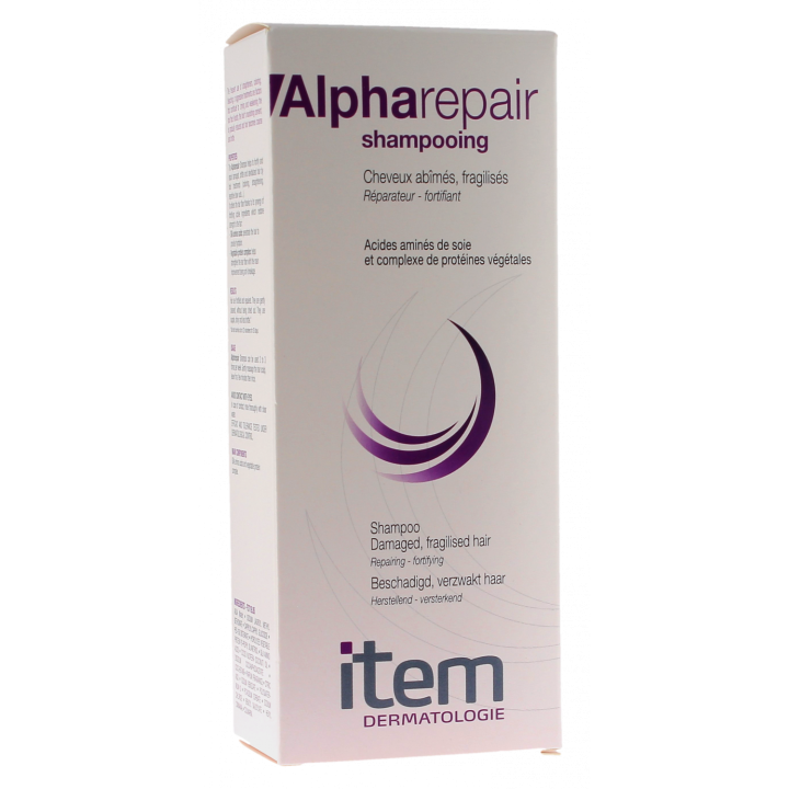 Alpharepair shampooing cheveux ab&icirc;m&eacute;s Item Dermatologie - tube de 200ml